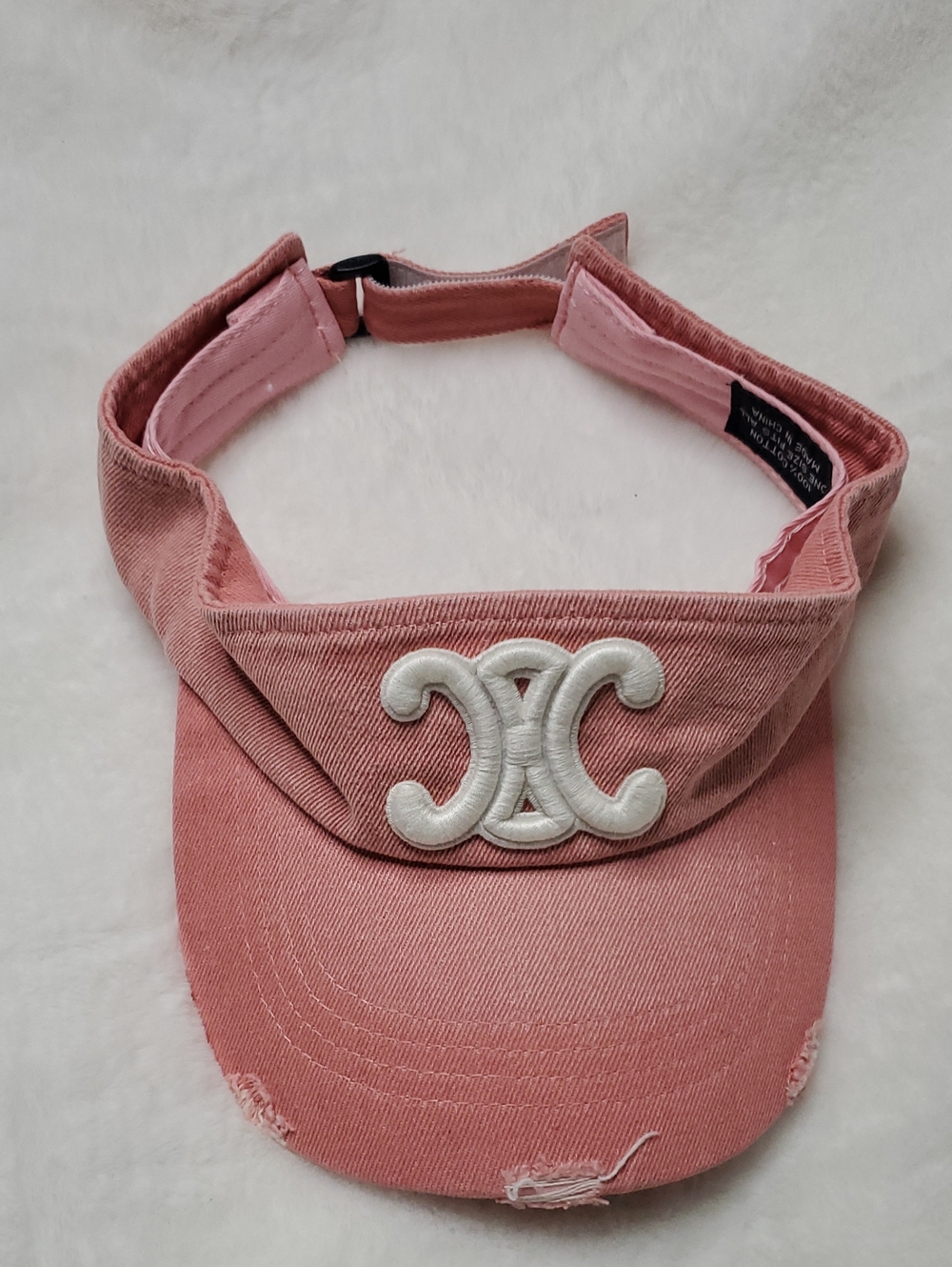 New Pink Embroidered Logo Visor Inspir@d